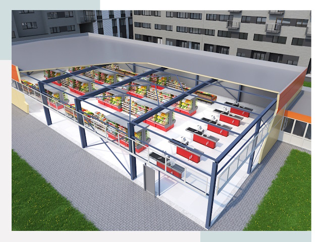 Строительство магазинов в Нижнекамск от 608 руб. за м²