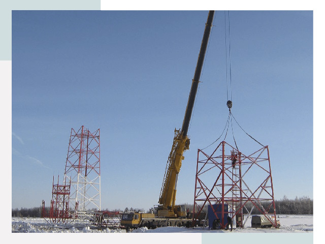 Монтаж вышек связи в Нижнекамске