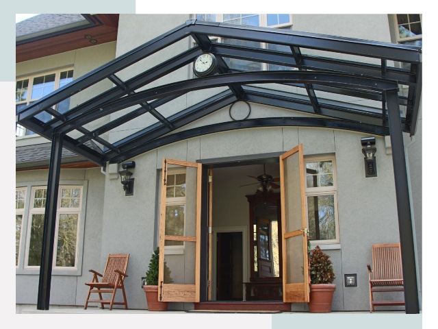 Козырьки металлические в Нижнекамске