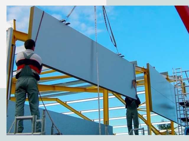 Монтаж сэндвич-панелей в Нижнекамске от 608 руб.